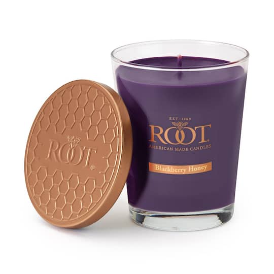 Root Candles 10.5 oz Large Scented Honeycomb Veriglass Jar Candle in Blackbery Honey | 10.5 fl oz | Michaels®
